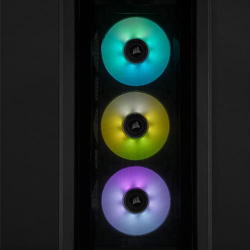 Corsair iCUE ML120 RGB Elite Premium 120mm PWM Magnetic Levitation Triple Fan Kit (Black)